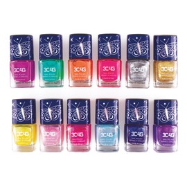 3C4G Celestial 12-Pack Nail Polish Tower for Girls & Teens - 12 Vibrant, Non-Toxic Colors - Safe & Fun Nail Polish Set for Kids Ages 8+ Perfect for Birthdays, Parties, & DIY Manicures Make It Real