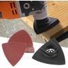 10Pcs Triangular Sanding Sheet 80mm Oscillating Multi Tool Sand Paper