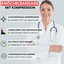 NEO X-PRO Ankle Brace for Sprain - Ankle Stabiliser for Men and Women - Ankle Brace with Compression for Football, Running and Daily Use - Ankle Support (Black, S)