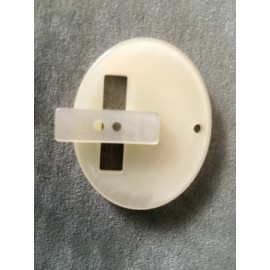 JHB International 1 MOTHER OF PEARL OVAL BUTTON CLOSEURE 1-5/8" X 1-3/8"  BY JHB INTERNATIONAL