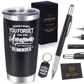 Birthday Gifts for Men, Inspirational Gifts for Men Dad Husband Friend Boyfriend, Thank You Gifts, Appreciation Gifts, Graduation Gifts for Men, Coworker, Boss, Colleague, Teacher, 20 Oz Tumbler