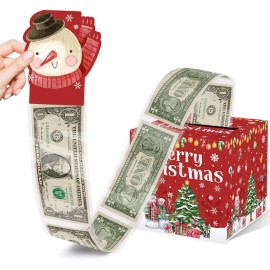 Christmas Party Surprise Gifts, Christmas Money Box for Cash Pull, Xmas Money Pu