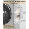 Weculop Dryer Ball Holder with Magnetic Back for Laundry Room