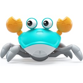 LIONAL Crawling Crab Baby Toy, Infant Electronic Light Up Toys with Music and Light, Crab Crawling Toy for Kids Toddle, Baby Interactive Toys, Baby Electronic Pet Toys for Boy and Girl Gift