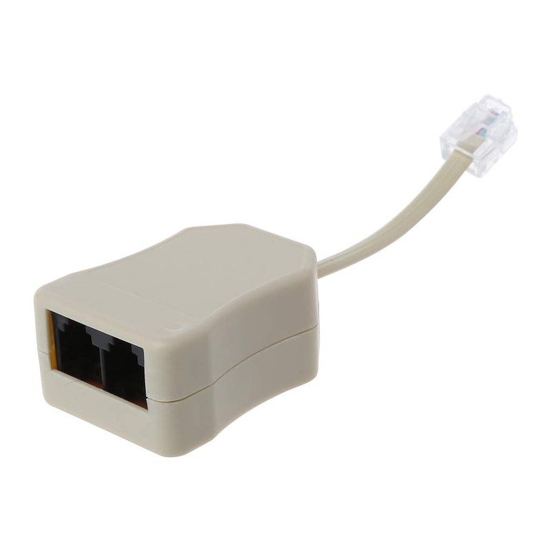 JUNESUN Portable ADSL Modem Telephone Phone Fax in-Line Splitter Filter