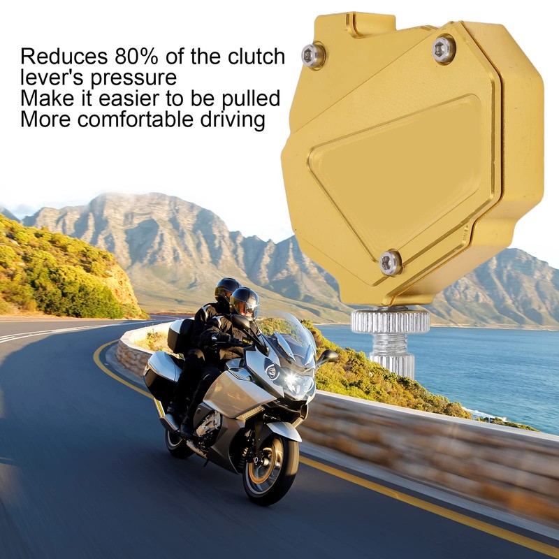 Clutch Economizer, Gold Universal Motorcycle Stunt Clutch Lever Easy Pull