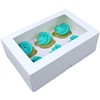 Ala Merchandise (12-Pack – White Mini Cupcake Favor Boxes with