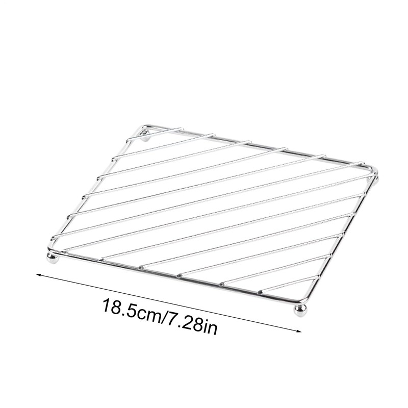 Metal Trivets for Pots and Pans,Stainless Steel Square/Round Trivet for