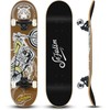 Sefulim 31 x 8 Inch Complete Skateboard 7 Layer Canadian