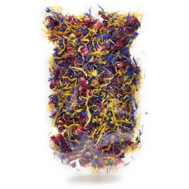 Spring Flower Blend – Edible flowers - Rose, Cornflower and Marigold - All natural, Culinary grade Delights (0.35oz) - Premium Quality - Perfect for Beverages, Cakes