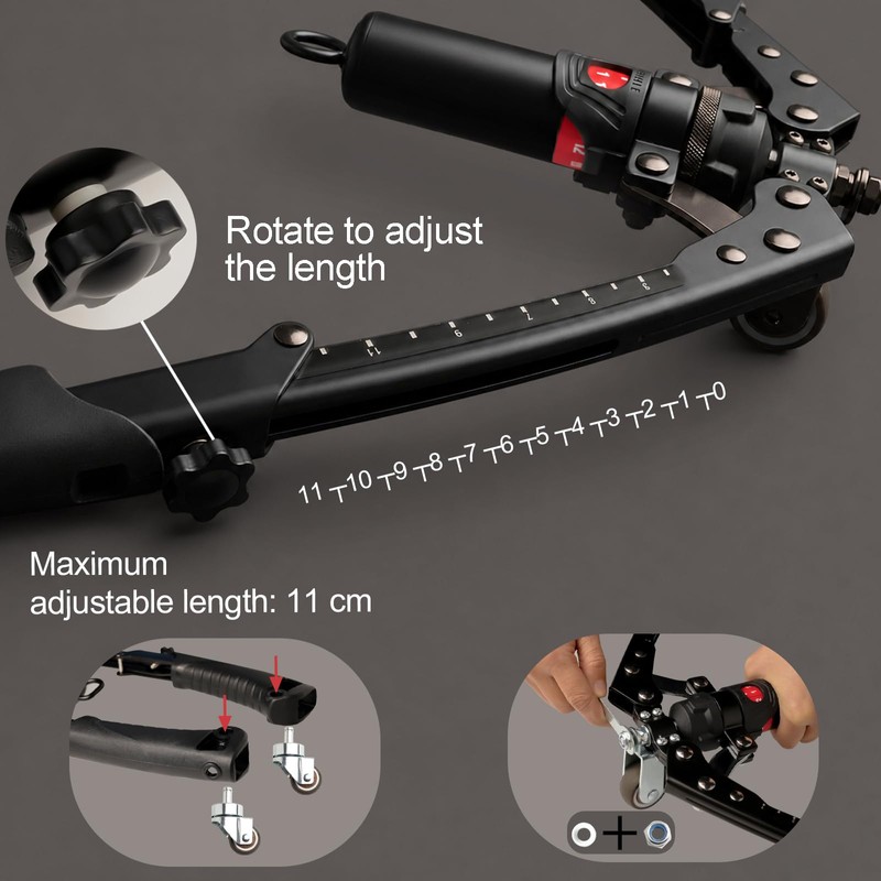 Hydraulic Twist Arm Trainer - Adjustable Resistance 22-440lbs, Forearm &