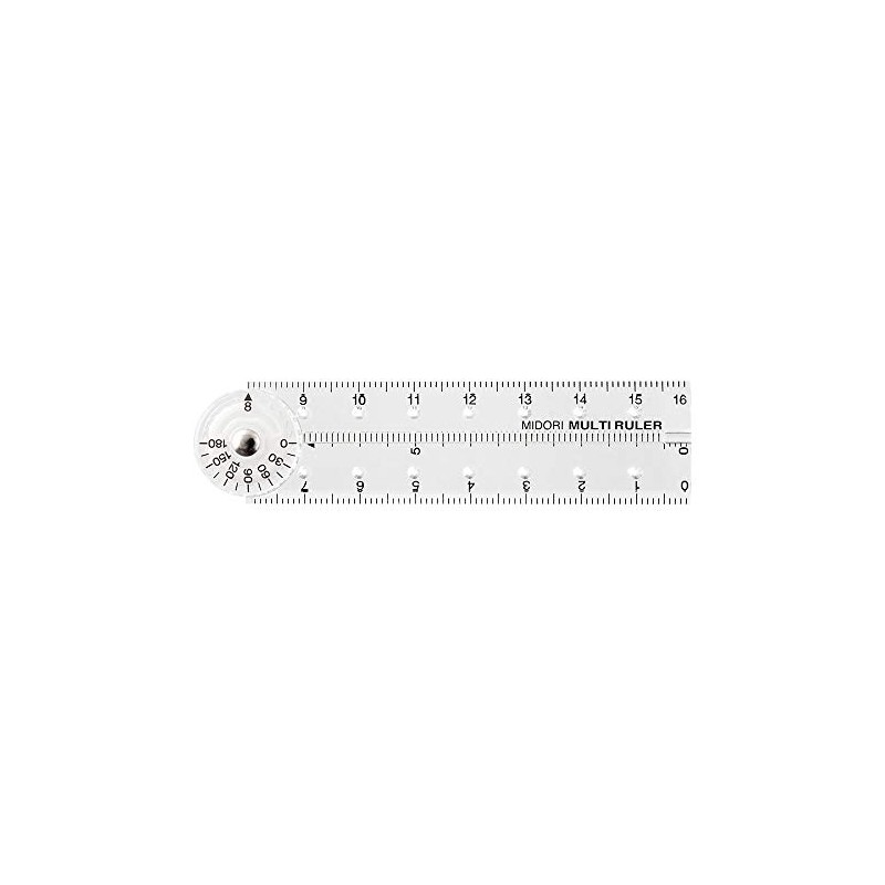 DESIGNPHIL 42263006 Midori Multi Ruler, 6.3 pulgadas (16 cm), Transparente