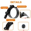 ISPINNER 2 Pack 2.5 Inch Stainless Steel T-Bolt Hose Clamps,