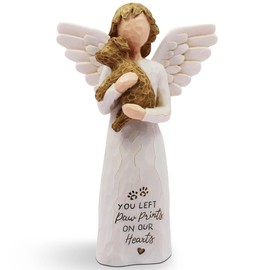 Dog Memorial Gifts for Loss of Dog Sympathy Gift - Pet Memorial Gifts for Dogs, Dogs Mom Gifts for Women, Friendship, Golden Retriever Gifts, Sculpted Hand-Painted Figure