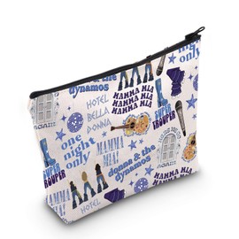 Music Makeup Bag with Zipper, Music Theme Gift for Movie Lovers, One Night Only Uk, Harry's Girl Bag UK