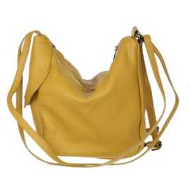 Girly Handbags Womens 2 in 1 Backpack Convertible Bag Shoulder Bag - Mustard