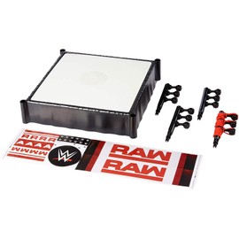 WWE Superstar Wrestling Ring, RAW, Complete with Pro-Tension Technology and Spring-Loaded Mat, approx. 35.5 cm