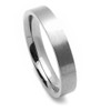 DoubleAccent 4MM Comfort Fit Titanium Wedding Band Classic Flat Ring