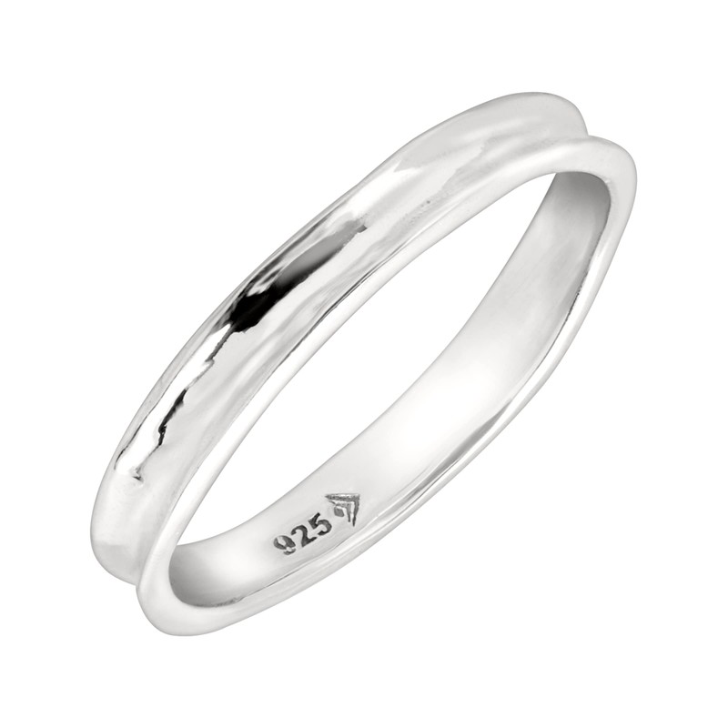 Silpada 'Stellar Stable' Stacking Ring in Hammered Sterling Silver, Size