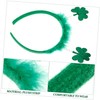 LALAFINA Saint Patrick's Day Themed Headdress Prop 2pcs Green Headband
