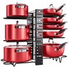 MUDEELA Pots and Pans Organizer Rack under Cabinet, 8-Tier Kitchen