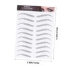 BESPORTBLE Brow Tint Stickers Quick Easy False Eyebrows 12 Sheets