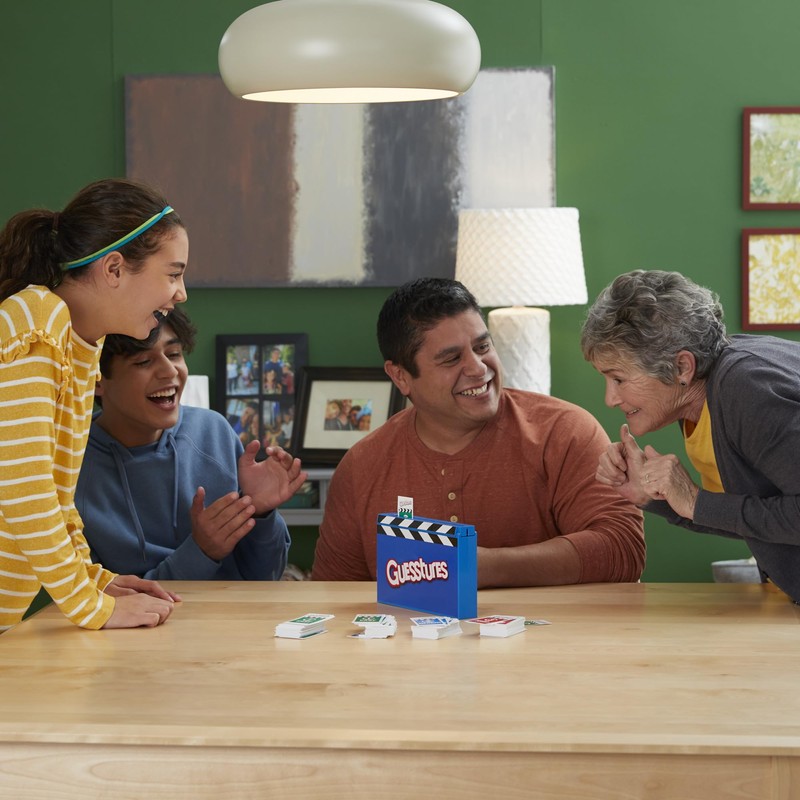 Hasbro Gaming Guesstures Game, Charades Game for 4 or More