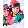 3 pares de guantes de nieve impermeables para niños de