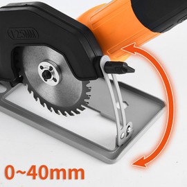 0-45° Angle Adjustable 0-40mm Cutting Depth Adjustment Positioning Bracket Angle Grinder Retrofit Cutting Machine Slotting Base For 100-125MM Angle Grinder