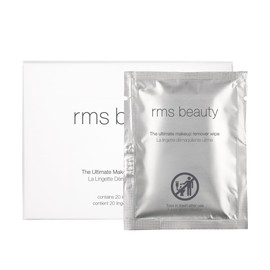 RMS Beauty Makeup Remover Wipes – Gentle, Hypoallergenic Facial Cleansing Towelettes with Nourishing Ingredients, Effective for All Skin Types, Travel-Friendly, 30 Count Pack