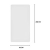 KLULK Fitted Sheet with Elasticated Corners, White, 100% Cotton, 90