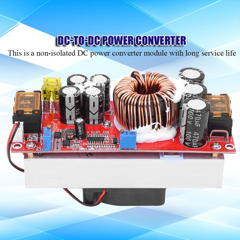 LiebeWH DC-DC Step Up Converter, 10-60V to 12-97V, 1500W, 30A,