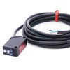 Twidec/ 0-2M Adjustable Indoor Wall Mounted Photoelectric Beam Sensor NPN