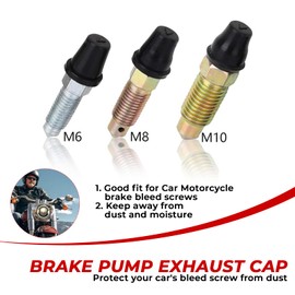 MAEZOE Brake Bleeder Hose with One Way Check Valve for Motorcycle & ATV – Fuel Backflow Prevention, Pressure Relief, Corrosion Resistant – 2pcs Bleeding Tool Kit + Gloves for DIY & Mechanics