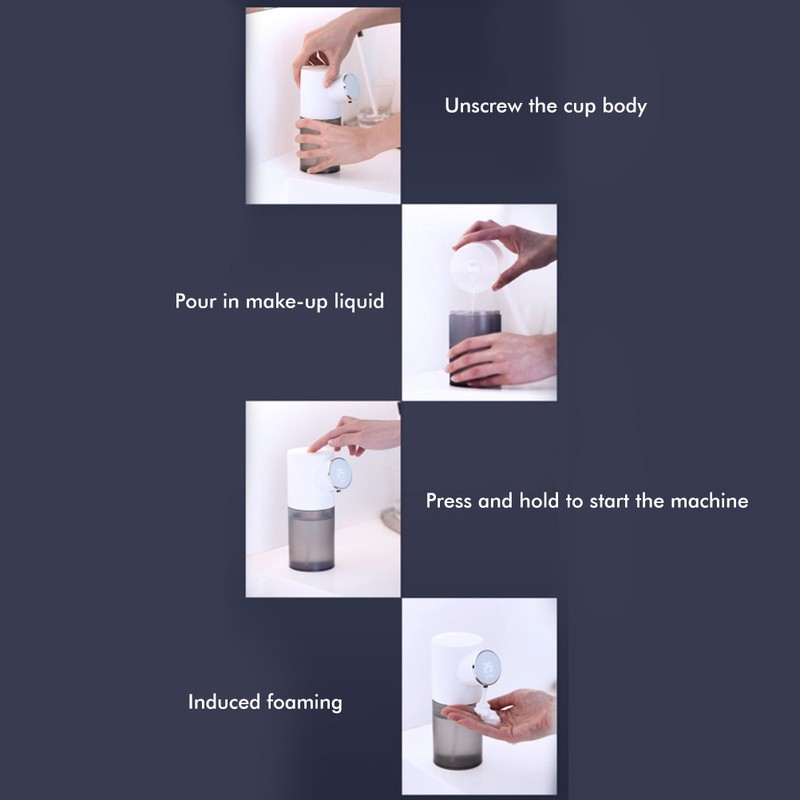 Automatic Soap Dispenser with Temperature Display Non Contact Induction Foam