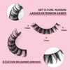 Parriparri Russian False Eyelashes, Russian Strip Lashes, D Curl, Artificial