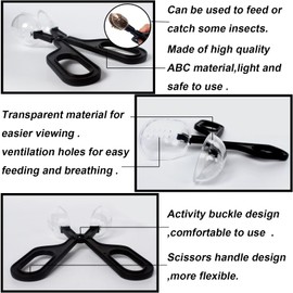 Tiny Cleanning Broom, Scooper Feeding Tool,Mini Dustpan and Brush, Stainless Steel Tweezer for Reptile and Other Small Animals Supplies House Bedding 3Pcs