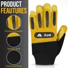 WFX Mens Leather Gardening Gloves Safety Work Gloves for Garden