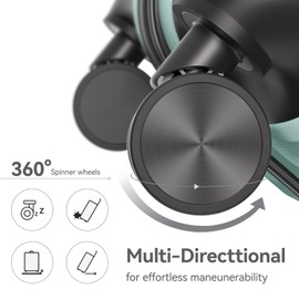 Strenforce ABS Hardside Luggage with Spinner Wheels TSA Lock,Checked-Medium 28-Inch,mint green