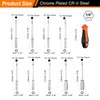 sourcing map 1/4" Metric Power Nut Driver Drill Bit Set