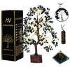 AstraVeda Black Tourmaline Tree, Crystal Tree, Tree of Life, Chakra