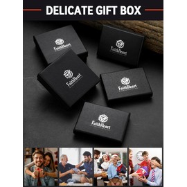 FaithHeart Box Chain Necklace Stainless Steel Slim Twisted Link Neck Chains Male Punk Jewelry Long Necklaces 30 Inch