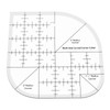 Curved Corner Cutter Ruler, Acrylic Sewing Patchwork Ruler Quilting Templates,