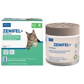 Zenifel Gel Diffuser For Cats, Calming Pheromones and Catnip Extract , 8.1 oz
