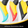 NEWISHTOOL 3 PCS TPU Rubber Squeegee with Different Hardness Blade,