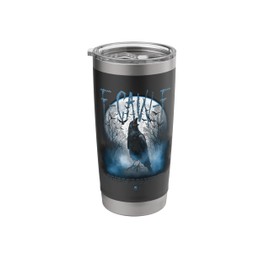 F-Caw-F Funny Raven Gothic Crow Gothic Humor Stainless Steel Insulated Tumbler