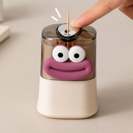 Automatic Toothpick Dispenser for Table Use – One-Press Pop-Up Holder with 180 ml Storage for Kitchen & Dining