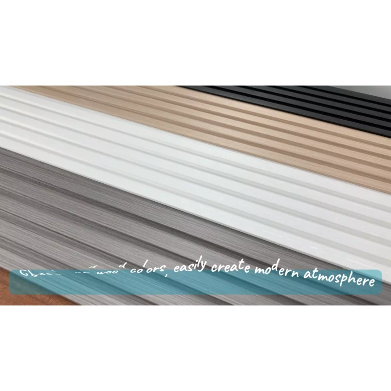 Art3d Slat Wall Panel8-Pack 96x6in Covering 32sq.ftWPC Acoustic Diffuser Panel