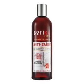 Botika Shampoo Anticaída Grisi - Shampoo libre de sulfatos y parabenos, Natural con Jalea Real, Romero, Ginseng y Vitaminas - Previene Caída de Cabell