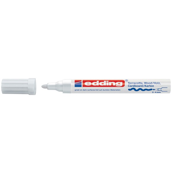 Edding 4000 – Marker, 2-4 mm line Width White